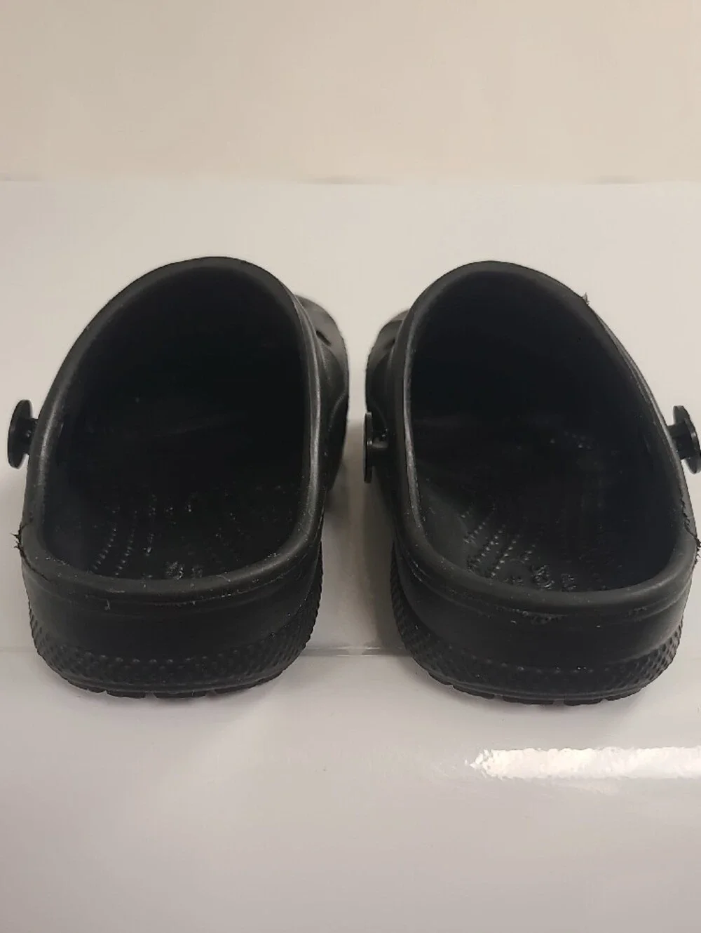 Kids Black CROCS Clog Shoes - Casual Slip-On  No Heel Strap - Size 8